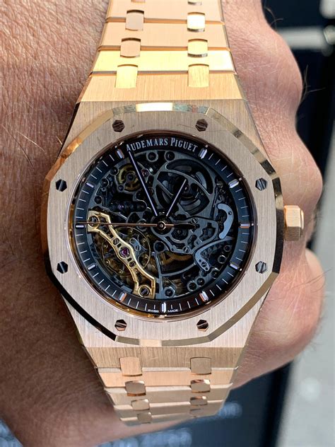 audemars piguet skeleton rose gold 41mm|audemars piguet rose gold price.